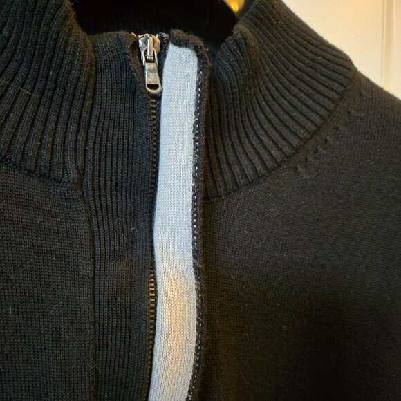 Hugo Boss Mens 1/4 Zip Wool Blend Sweater - Picture 4 of 12